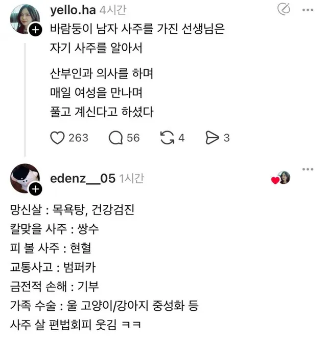 다양한 사주 회피법