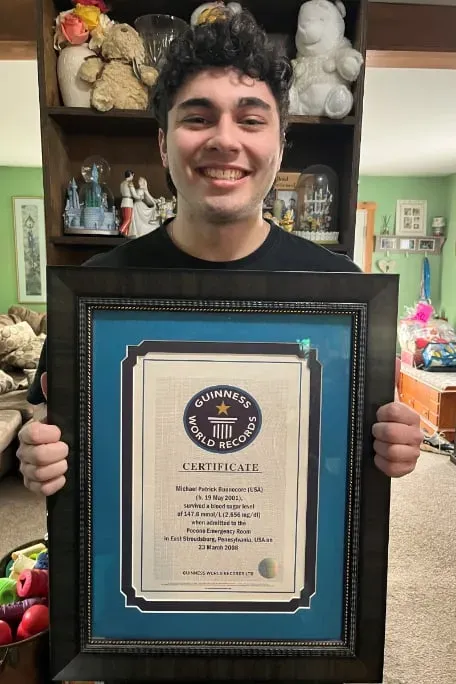 기네스북에 등재된 최고 혈당 수치 찍은 사람