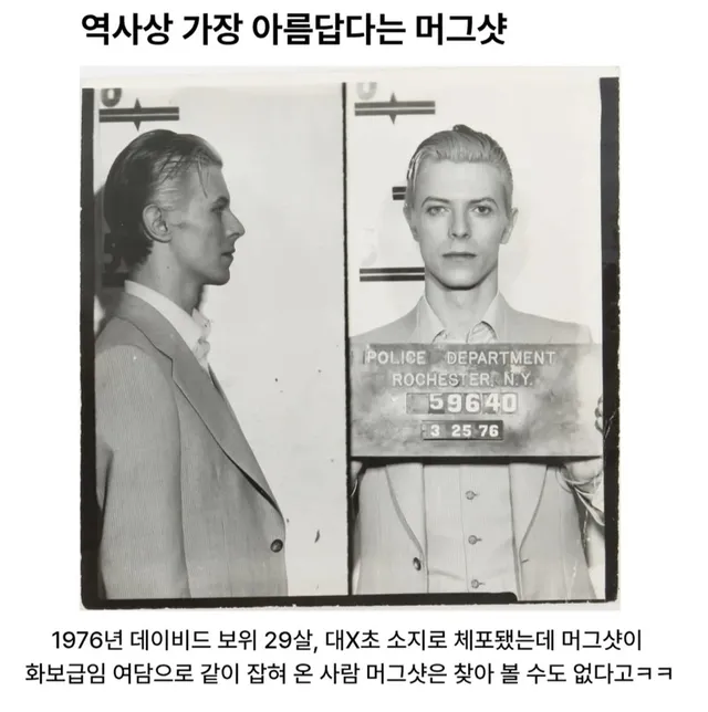 역사상 가장 아름답다는 머그샷