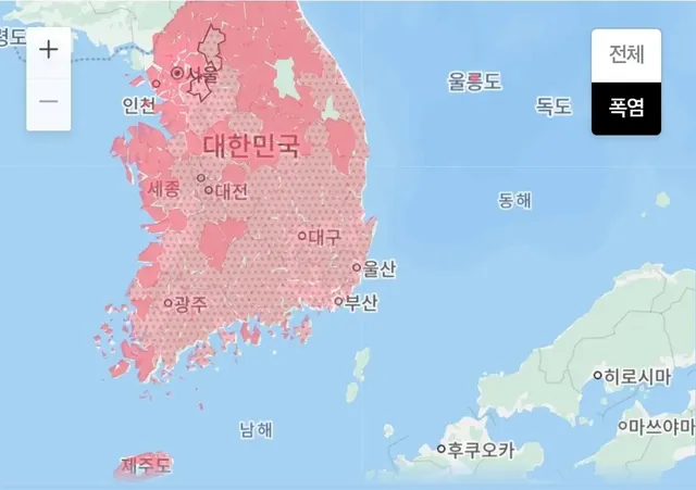 실시간 전국 폭염에서 살아남은 지역