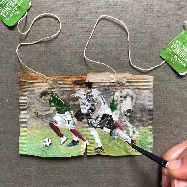 티백에 그리는 놀라운 그림