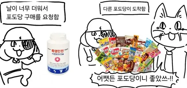 날이 너무 더워서 회사에 포도당 구매를 요청한 결과
