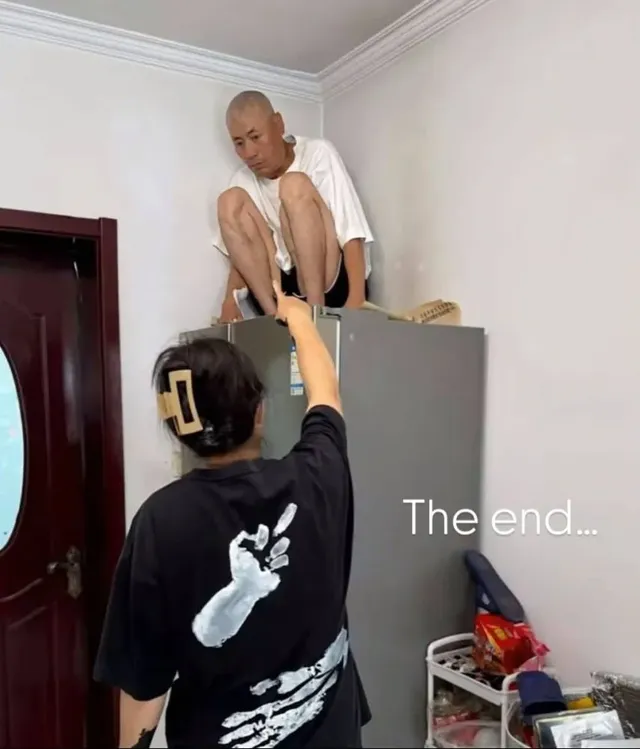 남편의 유쾌한 장난