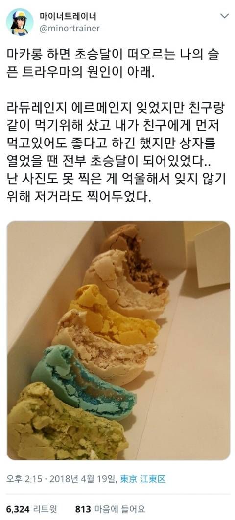  초승달 마카롱.twt