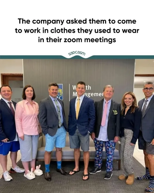 줌 미팅 복장으로 출근하라고 했더니