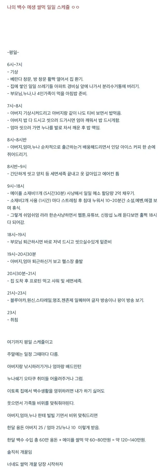 -메- 쌀먹하는 백수 청년의 일과......jpg