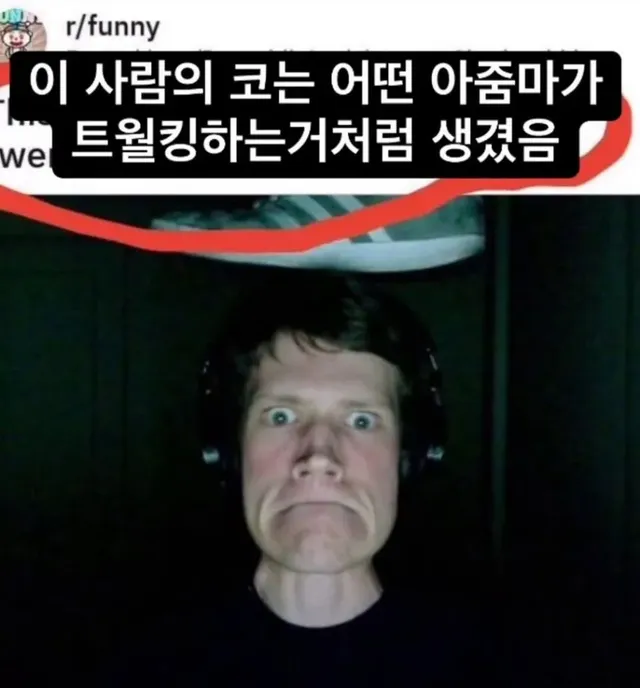 코에 여자를 담은 스트리머