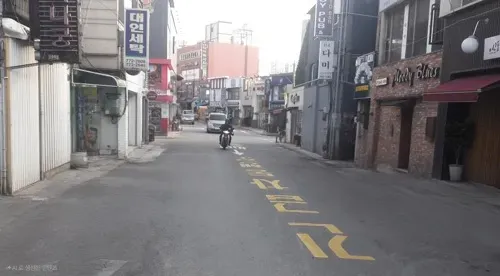 갤럭시 ai - 불법 갓길 주정차들 지워보기