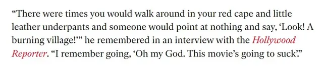 제라드 버틀러가 영화 300이 망할 것이라 직감한 순간