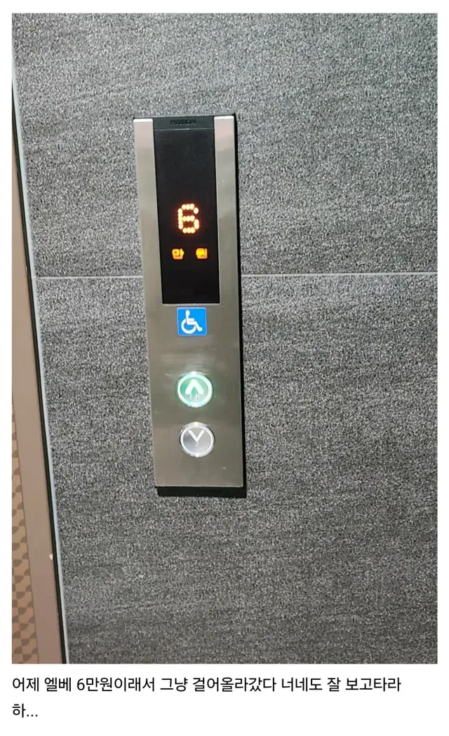 청담동 아파트의 유료 엘리베이터