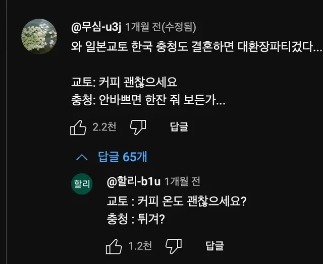 교토화법 VS 충청화법