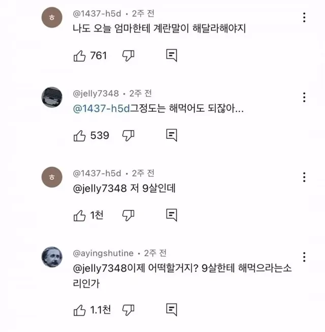 오늘 엄마한테 계란말이 해달라해야지.txt