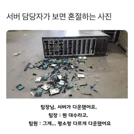 서버 관리자가 보면 혼절하는 영상