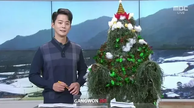 크리스마스에 진심인 여자 아나운서