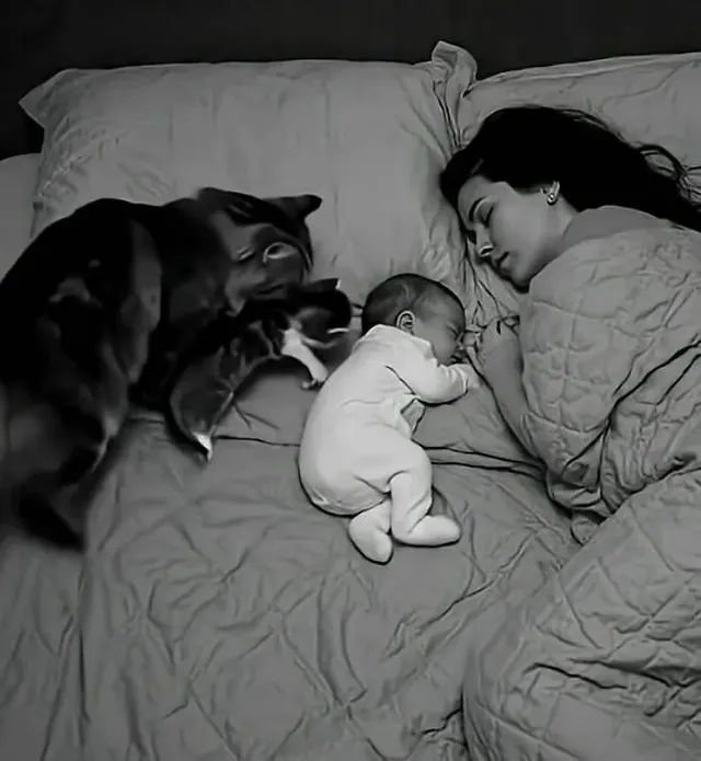 침대서 엄마랑 곤히 자고 있는 아기에게 1초 뒤 찾아 올 엄청난 행복