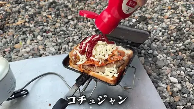 캠핑장에서 한식?을 해먹는 일본인