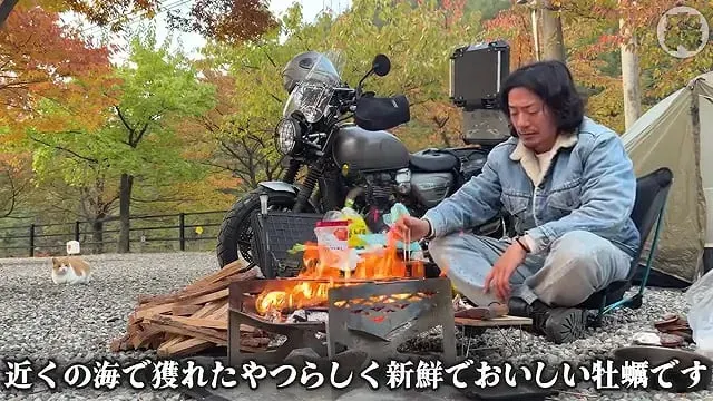 캠핑장에서 한식?을 해먹는 일본인