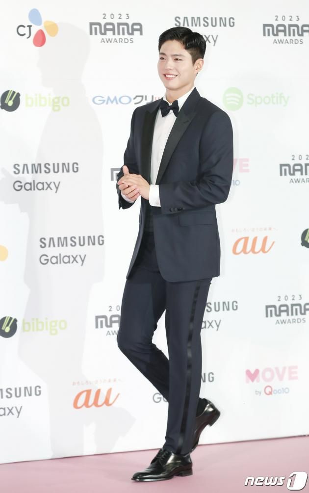 배우 박보검이 29일 일본 도쿄돔에서 열린 ‘2023 마마 어워즈(2023 MAMA AWARDS)’에서 시상자로 참석하고 있다. ⓒ News1 권현진 기자