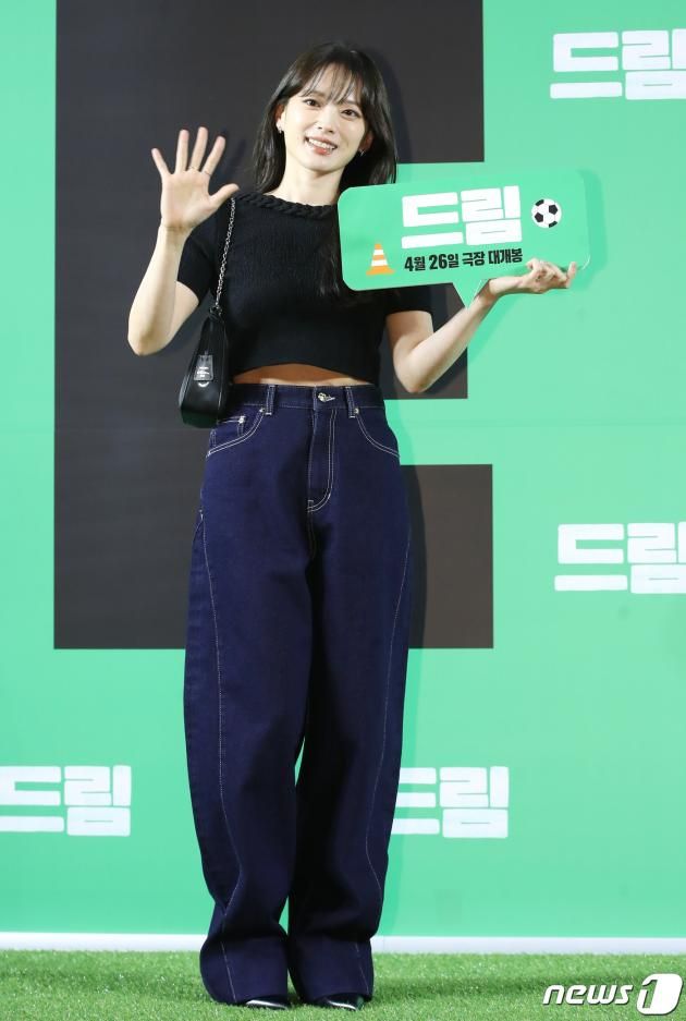 배우 천우희가 24일 서울 강남구 메가박스 코엑스에서 열린 영화 '드림'(감독 이병헌) VIP 시사회에서 포즈를 취하고 있다. ⓒ News1 권현진 기자