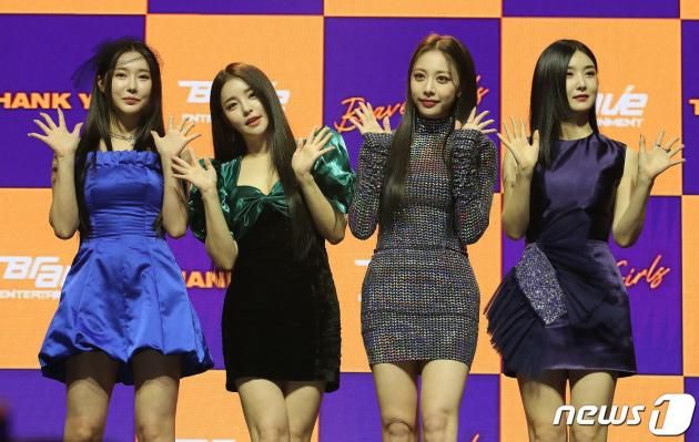 걸그룹 브브걸 민영(왼쪽부터), 유정, 은지, 유나 / DBC뉴스