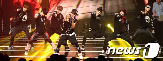 데뷔 쇼케이스 당시의 방탄소년단 ⓒ News1
