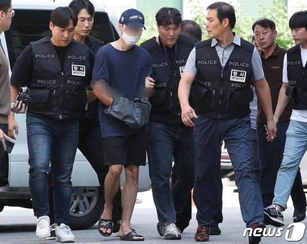 '서현역 묻지마 흉기난동' 사건의 피의자 최씨 2023.8.5/뉴스1 ⓒ News1 박정호 기자