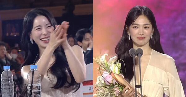 송혜교, 김연진/사진=백상예술대상 유튜브