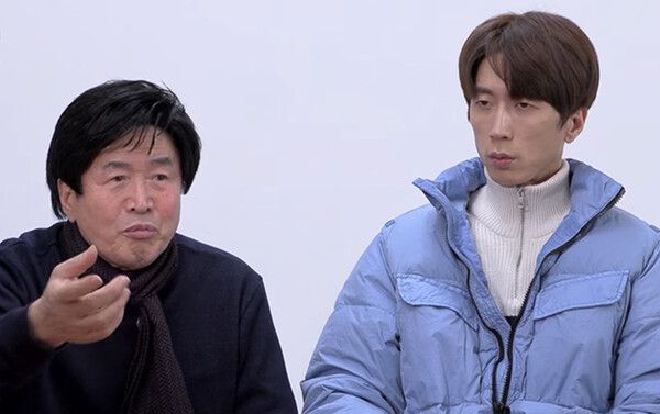 이재원과 그의 부친 /사진='효자손2'