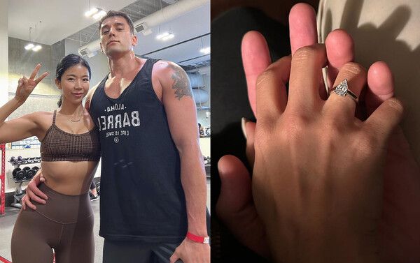 줄리엔강과 제이제이, 약혼 반지 /사진=인스타그램