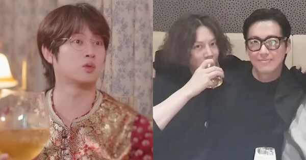 불화설을 해명하는 김희철, 남궁민과 김희철 (자료사진) /사진='샬롱드립'