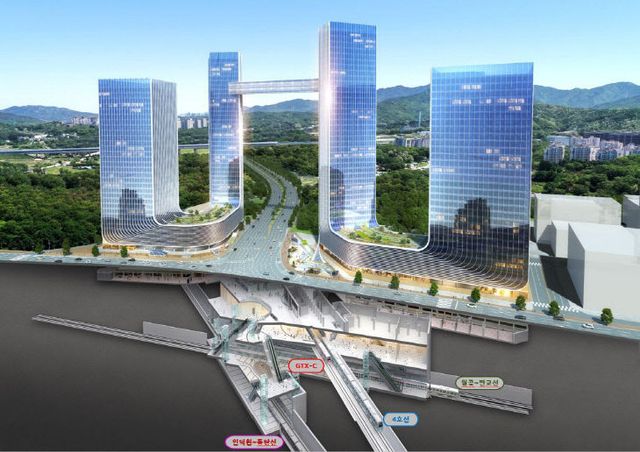 인덕원 주변 개발사업 조감도