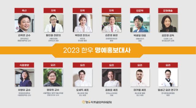 첨부 이미지_2023 한우 명예홍보대사 (출처=한우자조금)