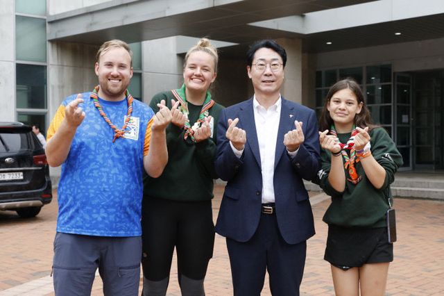 정명근 화성시장, 잼버리 환송