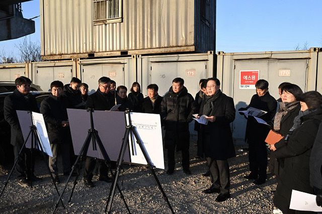 강수현 양주시장, 율정-봉양간 도로확포장공사 현장 점검…시민