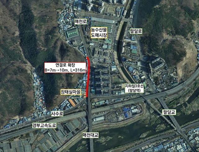 매천대교 위치도