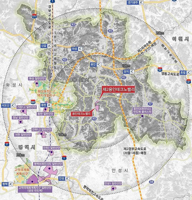 1. 제2용인테크노밸리 위치도