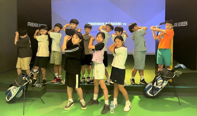 스크린골프 대회 사진