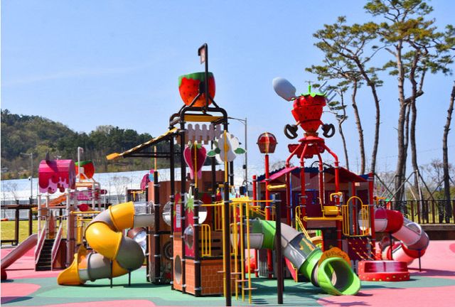 딸기향 농촌테마공원 어린이놀이시설 전경 (1)