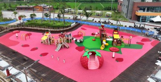 딸기향 농촌테마공원 어린이놀이시설 전경 (2)