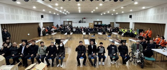 서천군수배 장애인 어울림 슐런대회 개회식 모습