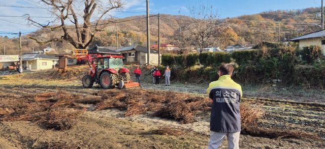 영농부산물 파쇄로 산불 없는 마을 만들기