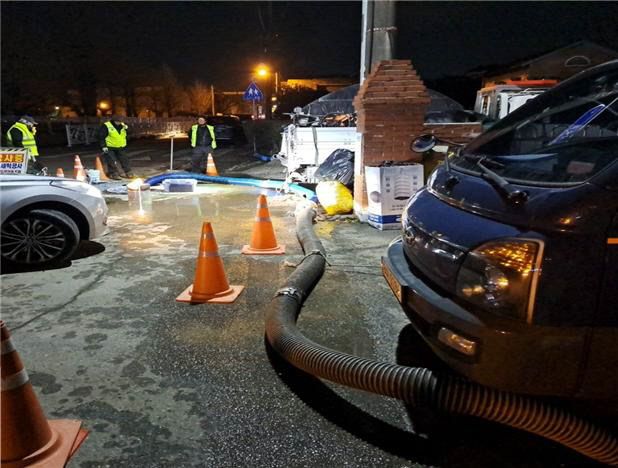 03-1 청주시, 오송읍 일원 상수관로 전 구간 세척 완료_사진