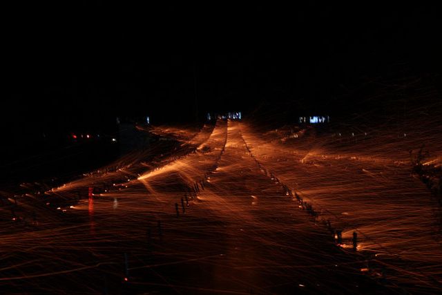 참숯마실축제 낙화놀이 사진