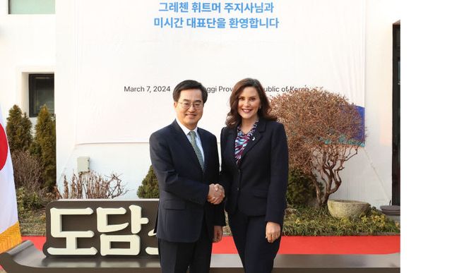 김동연 경기지사,미국 그레첸 휘트머 주지사와 협력