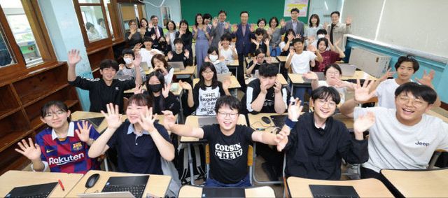 임태희 경기도교육감, 광수중학교 ‘수업 참관’