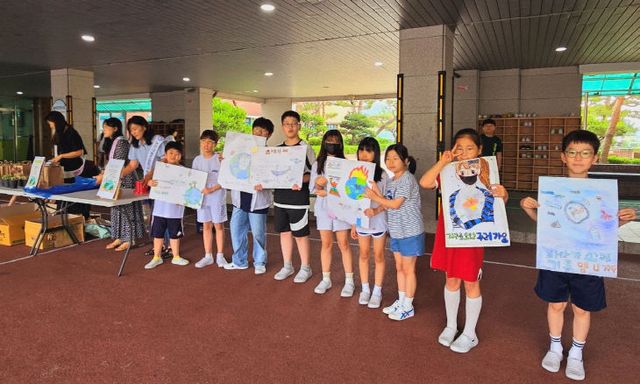 사진(논산내동초등학교, 자원 순환 캠페인 개최) (2)