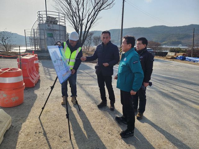 정영철 산청부군수 건설현장 점검 (1)