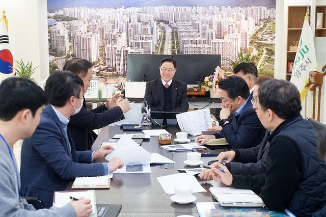 강수현 양주시장, 'LH 양주 사업본부장'과의 대담 주요 현안