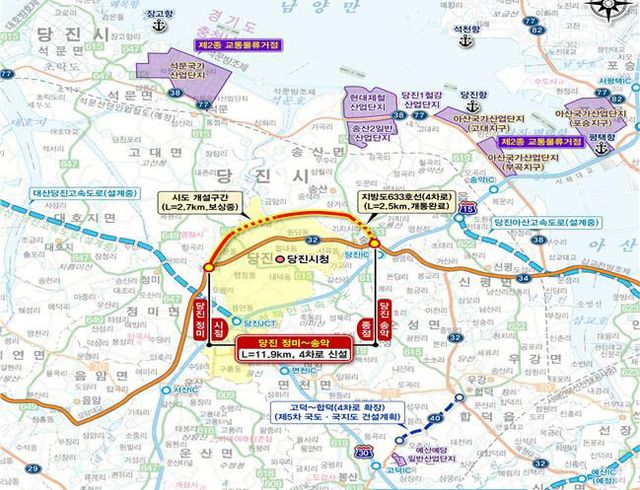 사본 -(사진1)국도 32호 대체 우회도로 건설사업 노선도