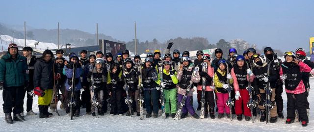 청양 정산중 동계 스키캠프